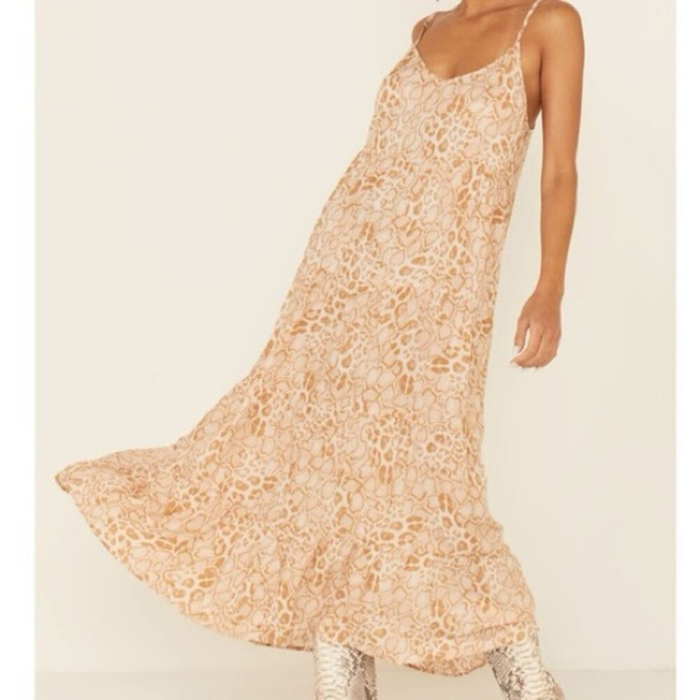 SHOW ME YOUR MUMU CAROLINE MAXI DRESS IN SANDY CHEETAH 178.00 NWT XXL - Picture 4 of 13